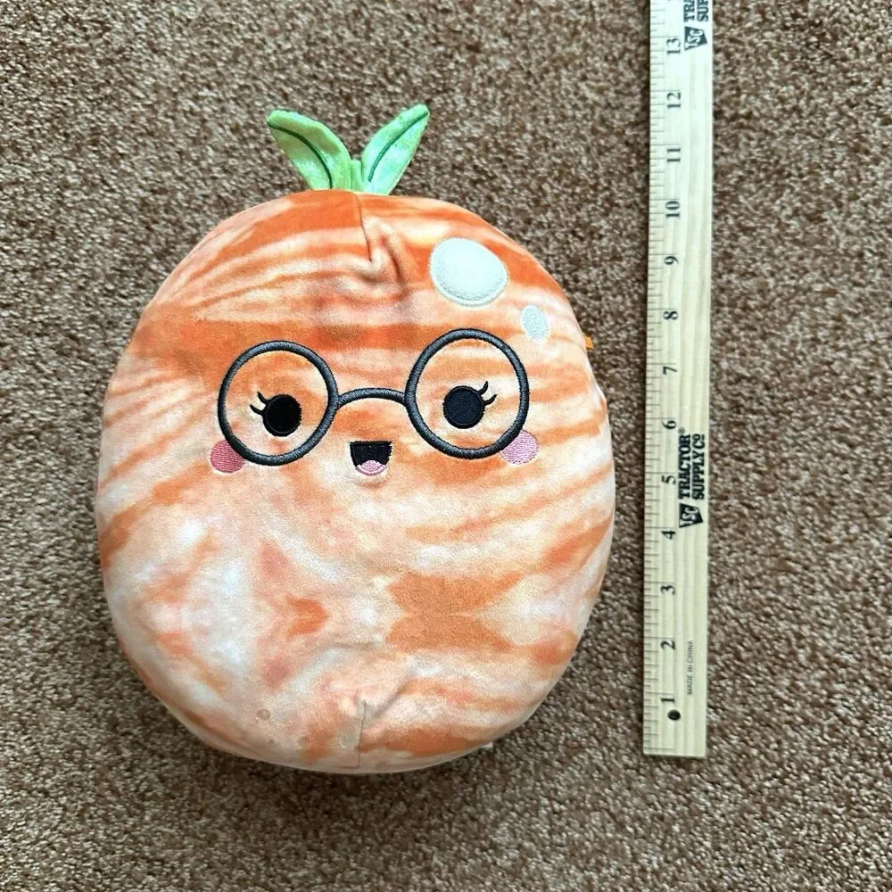 Squishmallow Judy The Tangerine Orange Plush Toy Pillow 12 inch Fruit Glasses